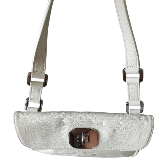 Longchamp White Patent Leather Shoulder Bag - Picture 12 of 16